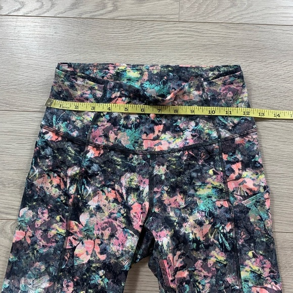 Lululemon Fast & Free Leggings Crop II *Nulux 19" Dappled Daze Multi - Picture 12 of 16